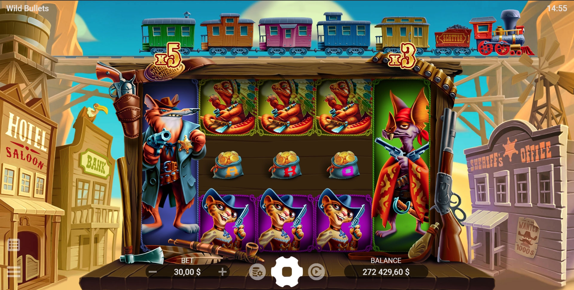 Wild Bullets ,Jogo de slots online, Cassino virtual